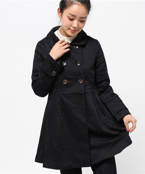 one after another NICE CLAUP(ワンアフターアナザーナイスクラップ)の「【ナイスクラップ】オンナノココート(その他アウター・レディース・アイボリー/ベージュ/ネイビー・MEDIUM/LARGE)」の1枚目の写真