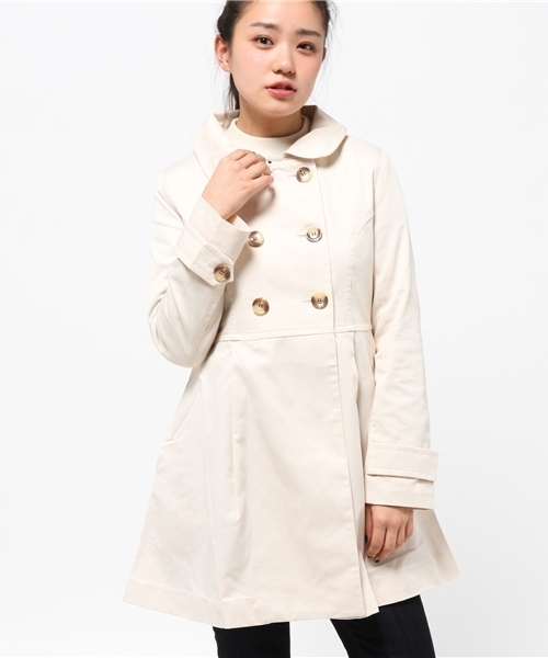 one after another NICE CLAUP(ワンアフターアナザーナイスクラップ)の「【ナイスクラップ】オンナノココート(その他アウター・レディース・アイボリー/ベージュ/ネイビー・MEDIUM/LARGE)」の2枚目の写真