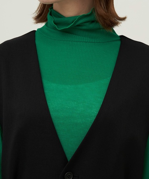 ROPE' PICNIC(ロペピクニック)の「2WAY/Powder Twill Stretch ジレジャンスカ(ジャンパースカート・レディース・ブラック/ダークブラウン/ライトグレー・38/36)」の4枚目の写真