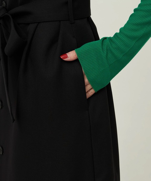 ROPE' PICNIC(ロペピクニック)の「2WAY/Powder Twill Stretch ジレジャンスカ(ジャンパースカート・レディース・ブラック/ダークブラウン/ライトグレー・38/36)」の15枚目の写真