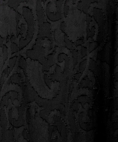 NOLLEY’S（ノーリーズ）の「◇【WEB限定】カットジャガードワンピース（ワンピース・レディース・ブラック/キナリ・FREE）」の9枚目の写真