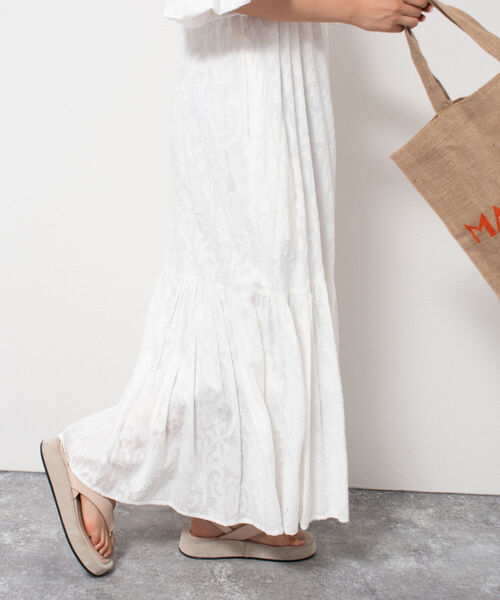 NOLLEY’S（ノーリーズ）の「◇【WEB限定】カットジャガードワンピース（ワンピース・レディース・ブラック/キナリ・FREE）」の13枚目の写真