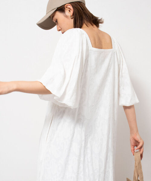 NOLLEY’S（ノーリーズ）の「◇【WEB限定】カットジャガードワンピース（ワンピース・レディース・ブラック/キナリ・FREE）」の16枚目の写真