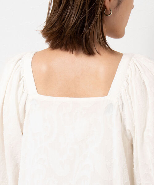 NOLLEY’S（ノーリーズ）の「◇【WEB限定】カットジャガードワンピース（ワンピース・レディース・ブラック/キナリ・FREE）」の14枚目の写真