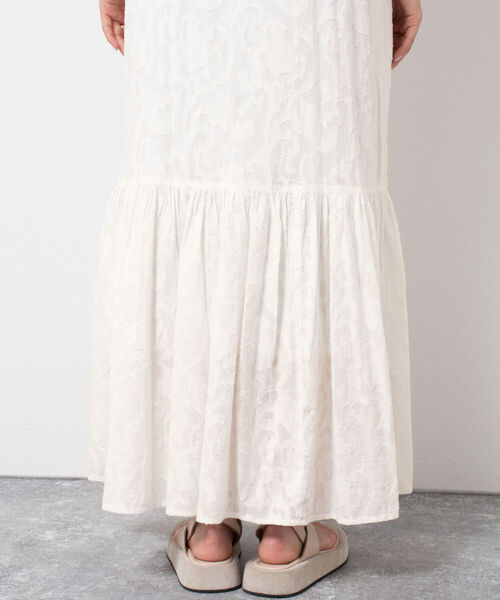 NOLLEY’S（ノーリーズ）の「◇【WEB限定】カットジャガードワンピース（ワンピース・レディース・ブラック/キナリ・FREE）」の11枚目の写真