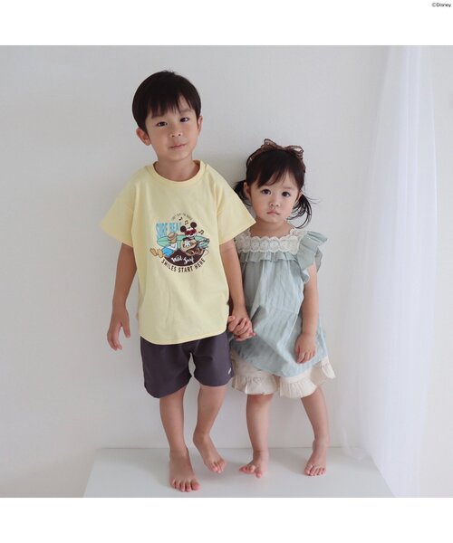 Disney（ディズニー）の「ディズニーキャラクター 5柄Tシャツ（Tシャツ/カットソー・キッズ・イエロー/サックスブルー/チャコール/グリーン/レッド・90/130/140/110/80/100/120）」の20枚目の写真