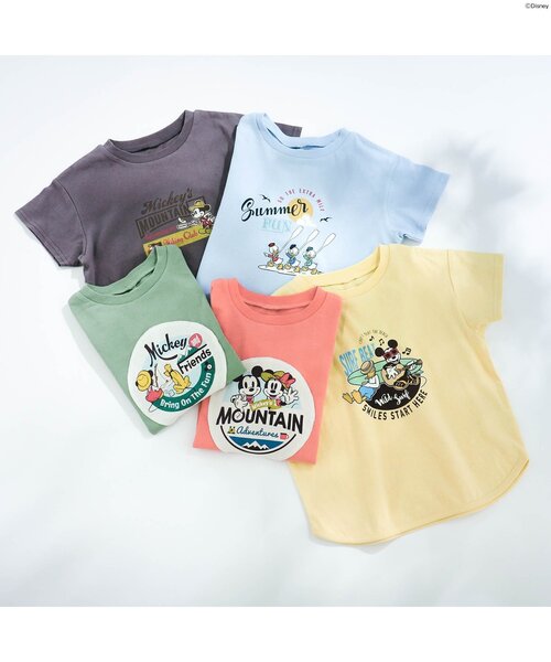 Disney（ディズニー）の「ディズニーキャラクター 5柄Tシャツ（Tシャツ/カットソー・キッズ・イエロー/サックスブルー/チャコール/グリーン/レッド・90/130/140/110/80/100/120）」の19枚目の写真