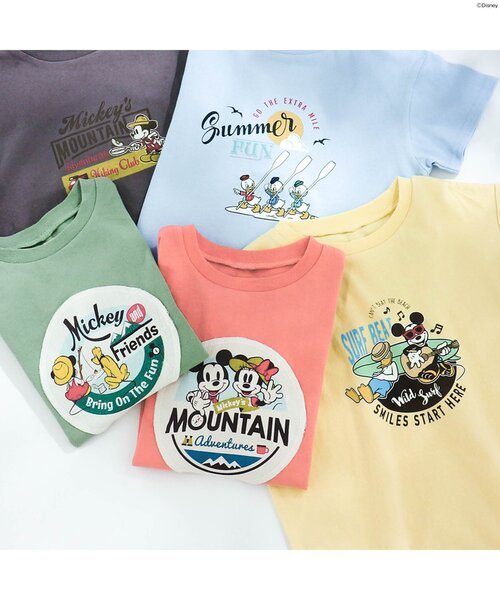Disney（ディズニー）の「ディズニーキャラクター 5柄Tシャツ（Tシャツ/カットソー・キッズ・イエロー/サックスブルー/チャコール/グリーン/レッド・90/130/140/110/80/100/120）」の21枚目の写真