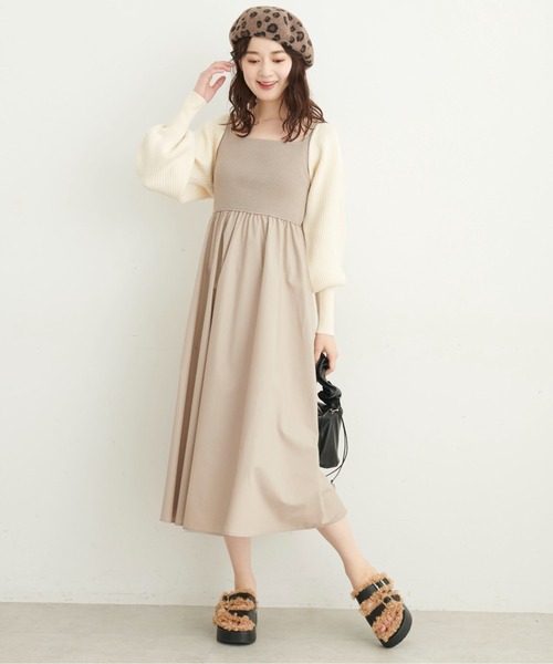 FREE'S MART（フリーズマート）の「◆ショート丈リブニットボレロ（カーディガン/ボレロ・レディース・ホワイト/ブラック/グリーン・FREE）」の21枚目の写真