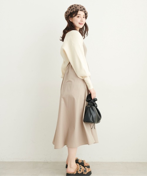 FREE'S MART（フリーズマート）の「◆ショート丈リブニットボレロ（カーディガン/ボレロ・レディース・ホワイト/ブラック/グリーン・FREE）」の22枚目の写真