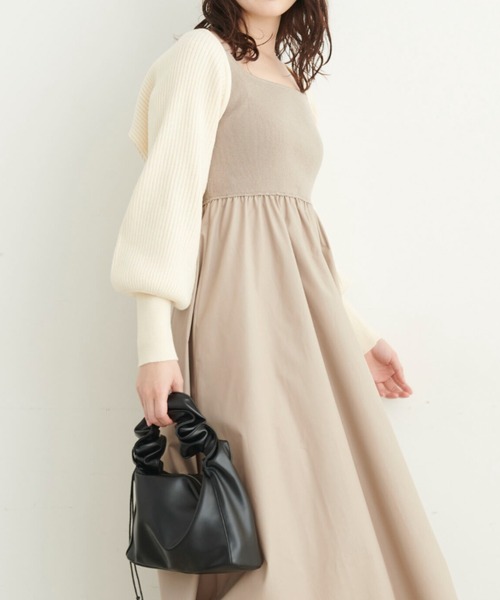 FREE'S MART（フリーズマート）の「◆ショート丈リブニットボレロ（カーディガン/ボレロ・レディース・ホワイト/ブラック/グリーン・FREE）」の20枚目の写真