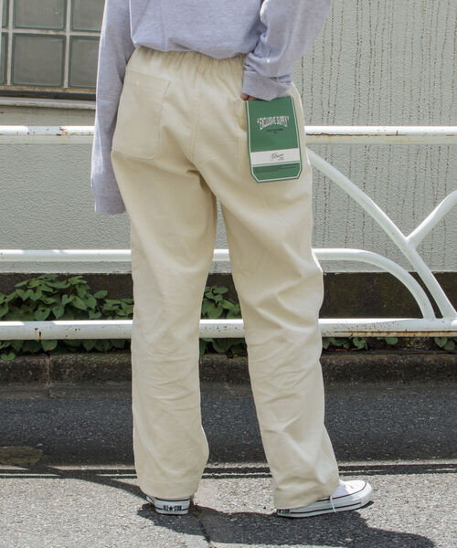 GLOSTER(グロスター)の「【GLOSTER/グロスター】コーデュロイ カラーイージーパンツ シェフパンツ ユニセックス(その他パンツ・メンズ・ブラック/ベージュ/グリーン/アイボリー/ブラック系その他/ベージュ系その他/グリーン系その他・S/M/L)」の3枚目の写真
