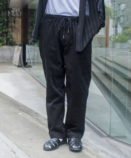 GLOSTER(グロスター)の「【GLOSTER/グロスター】コーデュロイ カラーイージーパンツ シェフパンツ ユニセックス(その他パンツ・メンズ・ブラック/ベージュ/グリーン/アイボリー/ブラック系その他/ベージュ系その他/グリーン系その他・S/M/L)」の1枚目の写真