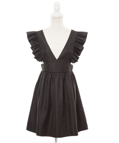 DearMyLoveRose（ディアマイラブローズ）の「2wayフリルリボンワンピース（ジャンパースカート・レディース・ブラック/ベージュ/ブラック系その他/ベージュ系その他/ベビーピンク/ピンク系その他・MEDIUM/LARGE/X-LARGE/XX-LARGE）」の10枚目の写真