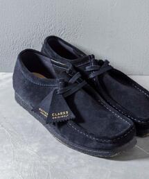 【別注】 ＜CLARKS＞ WALLABEE NAVY/シューズ