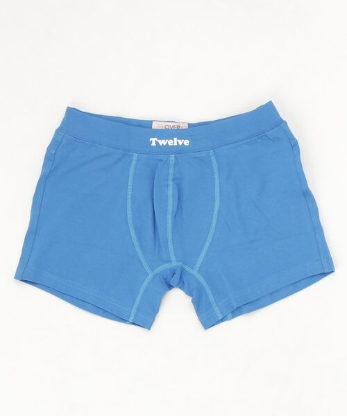 OVER THE TWELVE（オーバーザトゥウェルブ）の「OVER THE TWELVE（オーバーザトゥエルブ）無地ビビットカラーベア天竺 ポケット付BOXER（その他アンダーウェア/インナー・メンズ・ピンク/ブルー・L/M/S）」の2枚目の写真