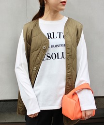 MLI'A | 3段ロゴロングTシャツ(Tシャツ/カットソー)