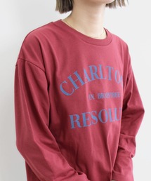 3段ロゴロングTシャツ