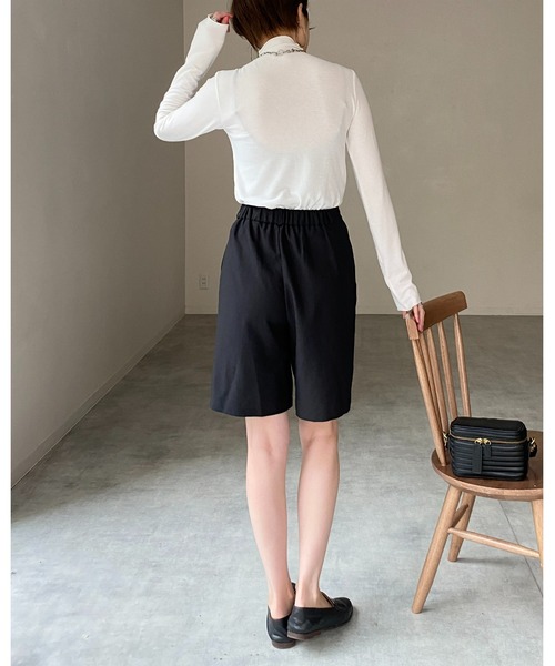 She's Closet（シーズクローゼット）の「前後2wayメロウフリルハイネック長袖プルオーバートップス（Tシャツ/カットソー・レディース・ブラック/パープル/レッド/オフホワイト/ピンク・FREE）」の17枚目の写真