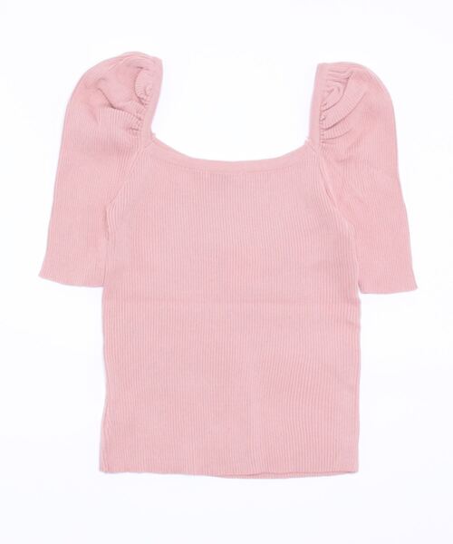 urge:(アージコロン )の「【Bl】【URGE:】スクエアネック パフスリーブ カットソー(Tシャツ/カットソー・レディース・ホワイト/ブラック/ピンク/イエロー/バーガンディー/オリーブ・SMALL/MEDIUM/LARGE)」の8枚目の写真
