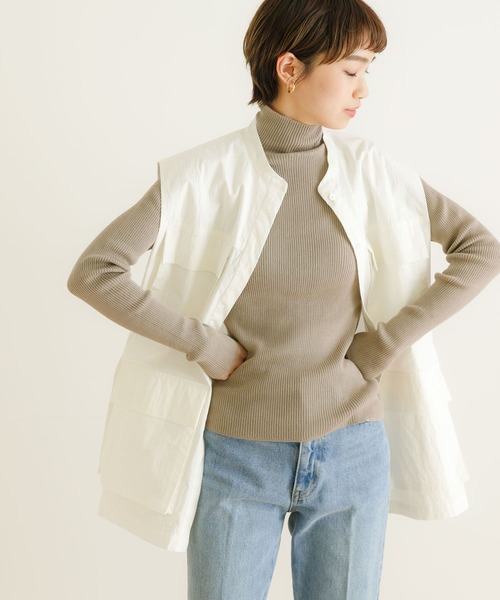 URBAN RESEARCH（アーバンリサーチ）の「『UR TECH』ハイネックリブニット（ニット/セーター・レディース・オフホワイト/ブラック/グレー系その他/イエロー系その他・FREE）」の20枚目の写真