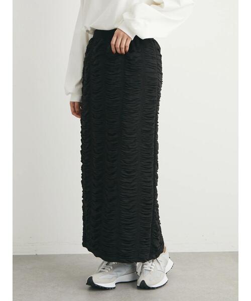 Green　Parks（グリーンパークス）の「・SUGAR SPOON シャーリングナロースカート（スカート・レディース・ブラウン/ブラック/アイボリー・FREE）」の20枚目の写真