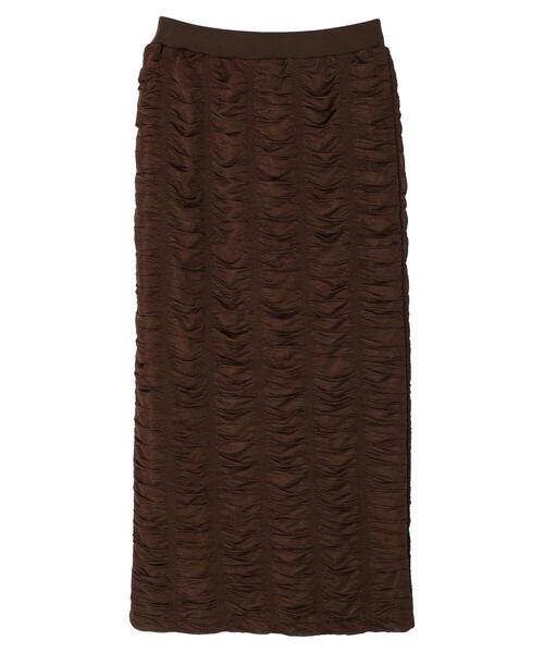 Green　Parks（グリーンパークス）の「・SUGAR SPOON シャーリングナロースカート（スカート・レディース・ブラウン/ブラック/アイボリー・FREE）」の18枚目の写真