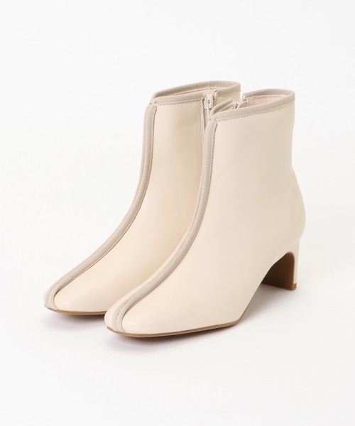 notch.（ノッチ）の「センターシームブーツ（ブーツ・レディース・オフホワイト/ブラック・M/L）」の5枚目の写真