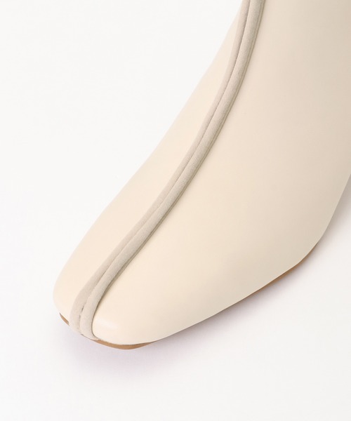 notch.（ノッチ）の「センターシームブーツ（ブーツ・レディース・オフホワイト/ブラック・M/L）」の9枚目の写真