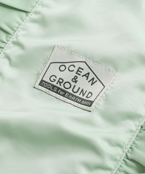 Ocean&Ground（オーシャン&グラウンド）の「ナップサック FRILL（ショルダーバッグ・キッズ・ライトブルー/ブラック/ライトピンク/ミント・FREE）」の9枚目の写真
