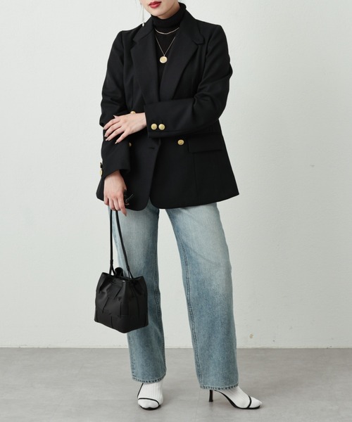 TICCA ティッカ × SHIPS別注 ダブル紺ブレ サイズ１ TICCA ティッカ × SHIPS別注 ダブル紺ブレ サイズ1