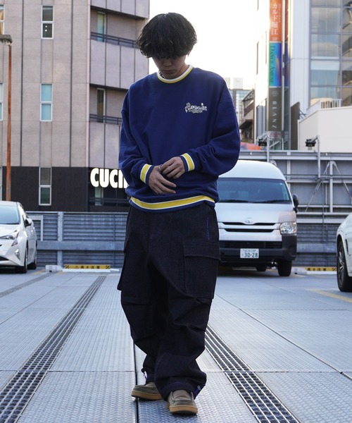 STAY GOLD(ステイゴールド)の「STAYGOLD 刺繍 ラインRIB トレーナー / オーバーサイズ ヘビーウェイト スウェット バックプリント(スウェット・メンズ・ブラウン/カーキ/ワイン/ネイビー・FREE)」の17枚目の写真