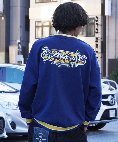 STAY GOLD(ステイゴールド)の「STAYGOLD 刺繍 ラインRIB トレーナー / オーバーサイズ ヘビーウェイト スウェット バックプリント(スウェット・メンズ・ブラウン/カーキ/ワイン/ネイビー・FREE)」の16枚目の写真