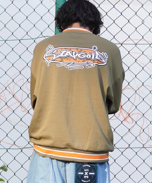 STAY GOLD(ステイゴールド)の「STAYGOLD 刺繍 ラインRIB トレーナー / オーバーサイズ ヘビーウェイト スウェット バックプリント(スウェット・メンズ・ブラウン/カーキ/ワイン/ネイビー・FREE)」の10枚目の写真
