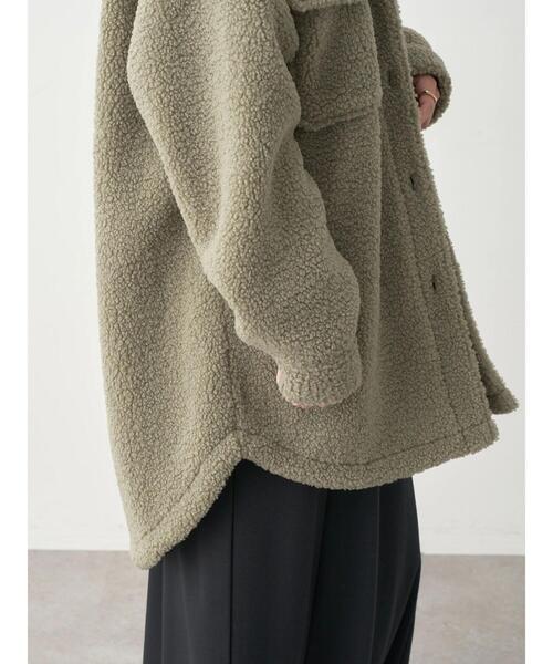 earth music&ecology（アースミュージックアンドエコロジー）の「ボアCPOジャケット（その他アウター・レディース・ピンク/モカ/ミント・FREE）」の16枚目の写真