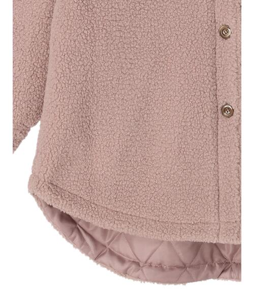 earth music&ecology（アースミュージックアンドエコロジー）の「ボアCPOジャケット（その他アウター・レディース・ピンク/モカ/ミント・FREE）」の4枚目の写真