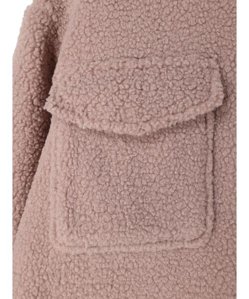 earth music&ecology（アースミュージックアンドエコロジー）の「ボアCPOジャケット（その他アウター・レディース・ピンク/モカ/ミント・FREE）」の7枚目の写真