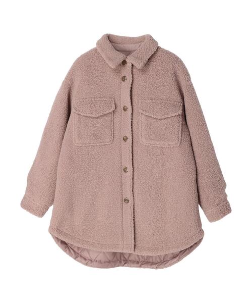 earth music&ecology（アースミュージックアンドエコロジー）の「ボアCPOジャケット（その他アウター・レディース・ピンク/モカ/ミント・FREE）」の10枚目の写真