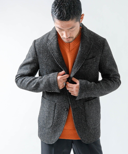 セール】『XLサイズあり』ハリスツイードジャケット（その他