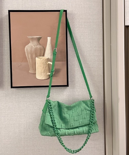 Burner(バーナー)の「【OKUOKU 0909】テクスチャー デザイン ショルダーバッグ oku-bag-684006420015-66(ショルダーバッグ・レディース・その他1/その他2・FREE)」の3枚目の写真