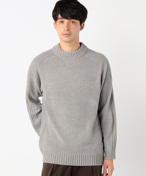 COMME CA ISM(コムサイズム)の「モール モックネックプルオーバー(ニット/セーター・メンズ・ライトグレー/ダークブラウン/ブラック/カーキ・MEDIUM/LARGE/X-LARGE)」の6枚目の写真