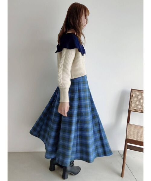 dazzlin（ダズリン）の「ケーブルラインショートカーディガン（カーディガン/ボレロ・レディース・モカ/アイボリー・FREE）」の10枚目の写真