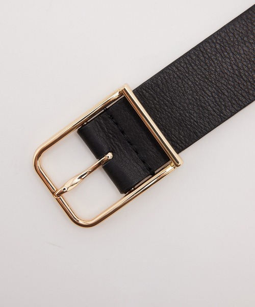 ROPE'（ロペ）の「レザーワイドベルト（ベルト・レディース・ブラック/ダークブラウン・FREE）」の8枚目の写真