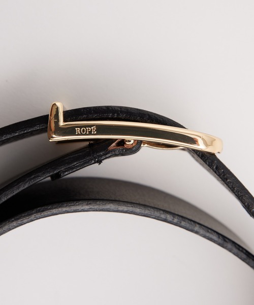 ROPE'（ロペ）の「レザーワイドベルト（ベルト・レディース・ブラック/ダークブラウン・FREE）」の3枚目の写真