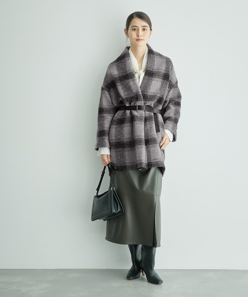 ROPE'（ロペ）の「レザーワイドベルト（ベルト・レディース・ブラック/ダークブラウン・FREE）」の10枚目の写真