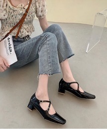 【OKUOKU 0909】クロスストラップ パンプス oku-shoes-676835937972-44
