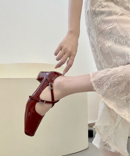 Burner(バーナー)の「【OKUOKU 0909】クロスストラップ パンプス oku-shoes-676835937972-44(バレエシューズ・メンズ・C/A/B・35/36/37/38/39)」の11枚目の写真