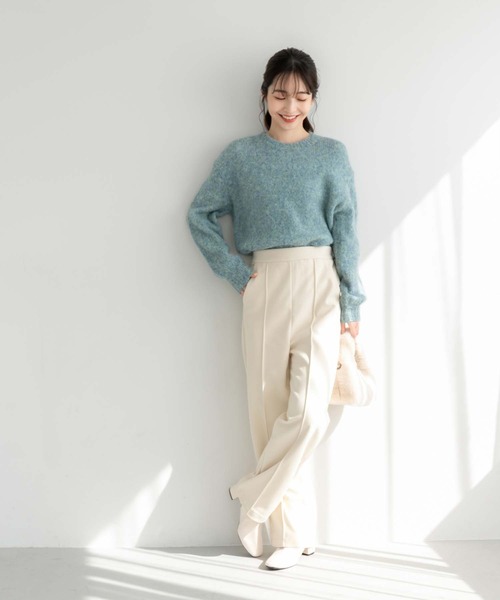 fifth(フィフス)の「メランジミックスニット(ニット/セーター・レディース・ベージュ/ライトグレー/ブルー・M)」の20枚目の写真