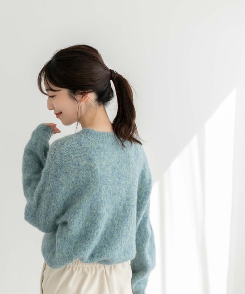 fifth(フィフス)の「メランジミックスニット(ニット/セーター・レディース・ベージュ/ライトグレー/ブルー・M)」の19枚目の写真
