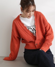 N.（N. Natural Beauty Basic） | 【追加生産】◆ゴールドボタンポコポコカーディガン(カーディガン/ボレロ)